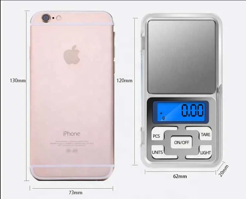 Juweliers zak weegschaaltje