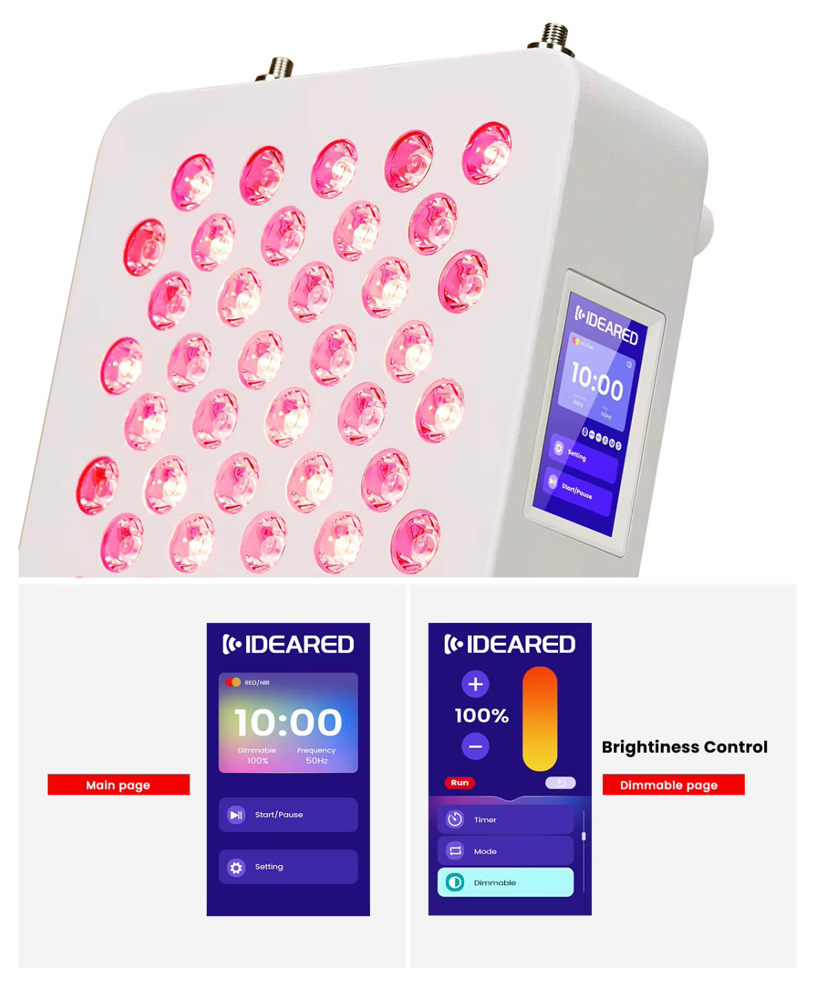 Near Infrared Red Light Therapy Front Side