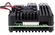 Raspberry Pi4b Aluminium Enclosure Double Fan back view