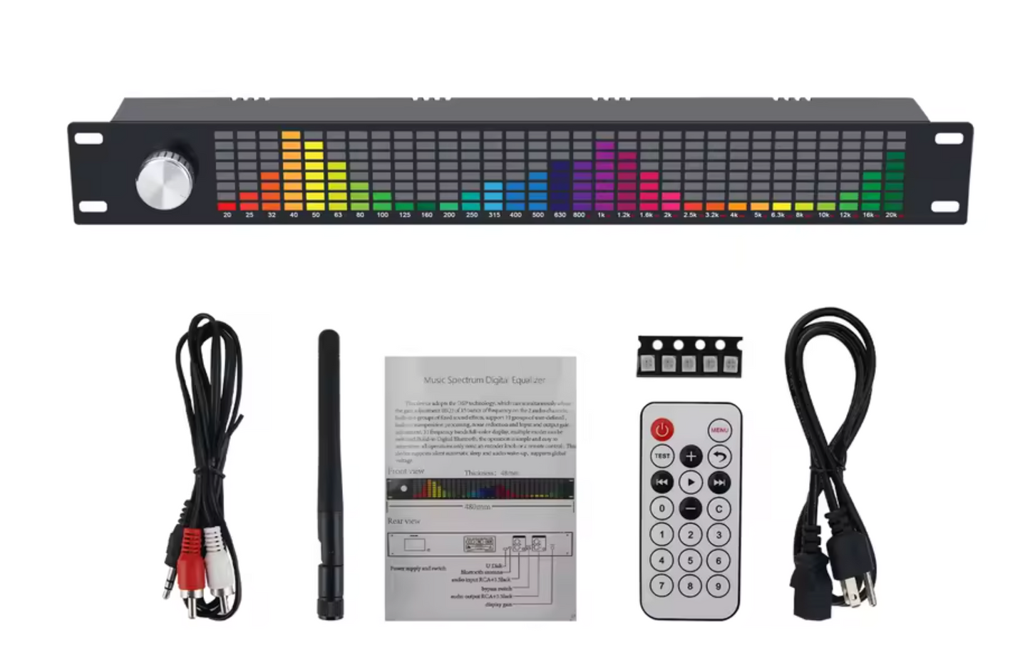 Professionele 31 Bands Geluid Spectrum Display met 2 kanalen