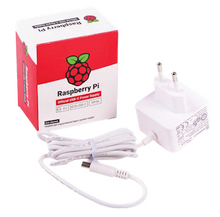 Raspberry Pi USB-C Power Supply Unit White Front view