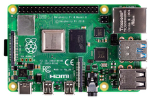 Raspberry Pi 4 Model B, 2GB DDR4 RAM, USB 3.0, Bottom view