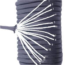 Parachute cord 6 mm 300kg sterk