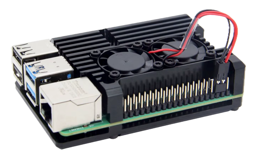 Raspberry Pi4b Aluminium Enclosure Double Fan