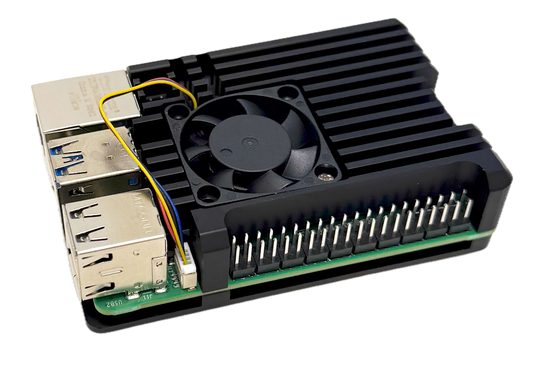 Raspberry Pi5 Aluminium Enclosure Single Fan
