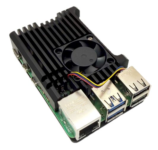 pberry Pi5 Aluminium Enclosure Single Fan